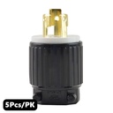 (TMT Only) 15A-277V 3-Blade NEMA L7-15P Twist Lock Electrical Plug - 5PK - W02