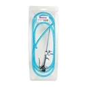Siphon Spray Gun with valve & 8ft 1/4" Braided PU Hose - Single Display Pack - W06