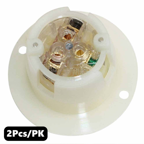 (TMT Only) Standard Receptacle Flange 2-Pole 3-Wire 20A 250V NEMA 6-20R - 2PK - W02