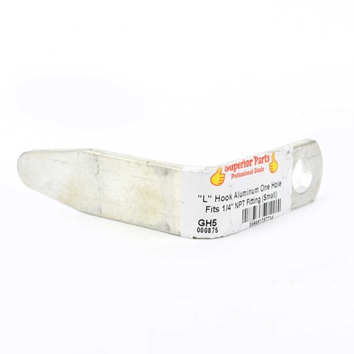 1/4" Single Hole "L" Shaped Rafter Hook (Aluminum) for Nail Guns (SMALL) - W02