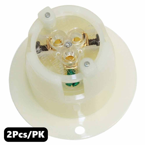 (TMT Only) Standard Flange Plug 2-Pole 3-Wire 15A 250V NEMA 6-15P - 2PK - W02