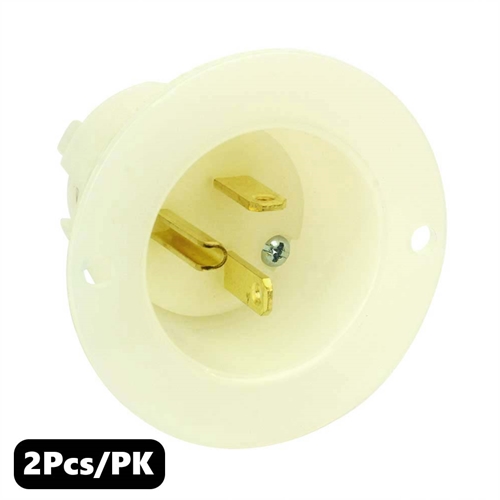 (TMT Only) Standard Flange Plug 2-Pole 3-Wire 20A 125V NEMA 5-20P - 2PK - W02