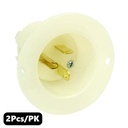 (TMT Only) Standard Flange Plug 2-Pole 3-Wire 20A 125V NEMA 5-20P - 2PK - W02