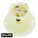 (TMT Only) Standard Flange Plug 2-Pole 3-Wire 20A 125V NEMA 5-20P - 2PK - W03