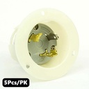 (TMT Only) Twist Lock Flange Plug 2-Pole 3-Wire 30A 125V NEMA L5-30P - 5PK - W02