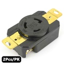 (TMT Only) Wall Receptacle - 20A-125V - Twist Female -NEMA L5-20R - 2PK - W02