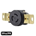 (TMT Only) Wall Receptacle - 3P 15A 277V - Twist Female NEMA L7-15R - 5PK - W03