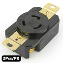 (TMT Only) Wall Receptacle - 20A-250V - Twist Female -NEMA L6-20R - 2PK - W02