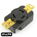 (TMT Only) Wall Receptacle - 30A-125V - Twist Female - NEMA L5-30R - 2PK - W02