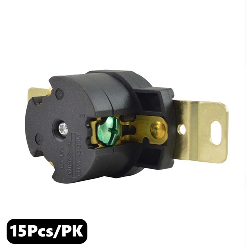 (TMT Only) Wall Receptacle - 3P 15A 250V - Twist Female - NEMA L6-15R - 15PK - W04
