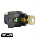 (TMT Only) Wall Receptacle - 3P 15A 250V - Twist Female - NEMA L6-15R - 15PK - W04