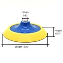 6"- 5/8"-11 UNC  PSA Adhesive Polishing Pad - W06