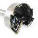 2-1/8" Carbide Tipped Spur Bit - 1/2" Shank with 3/8" Hex End - W03