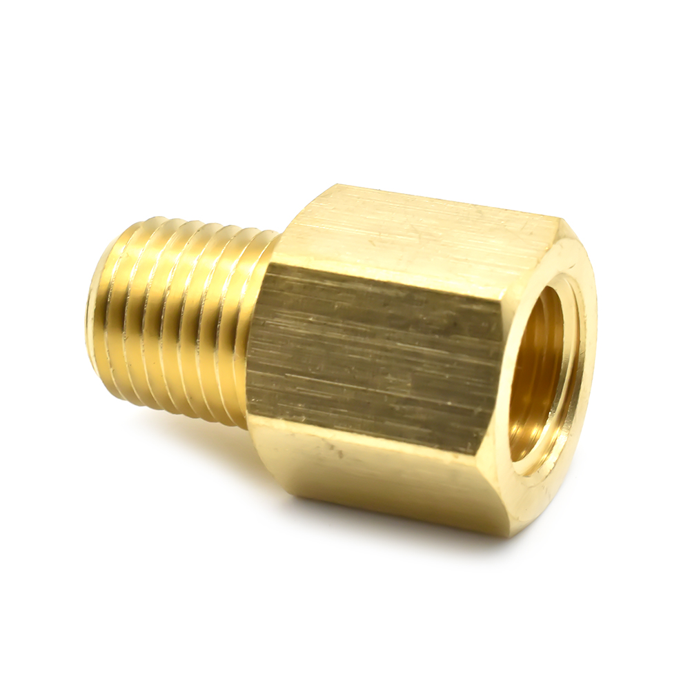 1/4" MPT x 1/4" FPT Brass Hex Bushing - Six Display pack - W03
