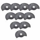 80mm Semi Round Bi-Metal Blade, 8mm Offset Mount for a Perfect Flush Cut  Fits Fein Multimaster, Rockwell, Sonicrafter, Makita  / 10pk
 - W03