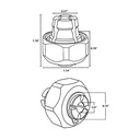 1/4" Router Collet with Nut for Makita Routers - Replace 193214-9