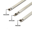 3 Piece Carbide Woodturning Tool Set