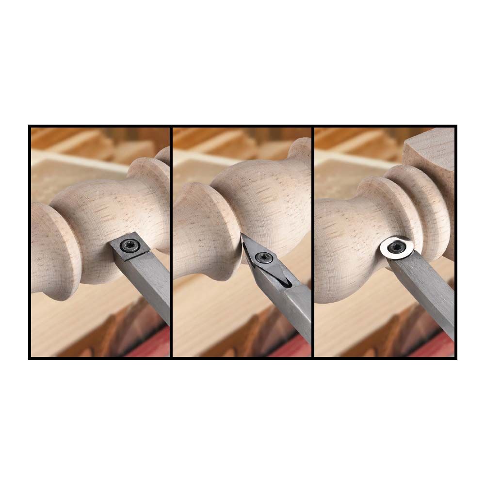 3 Piece Carbide Woodturning Tool Set