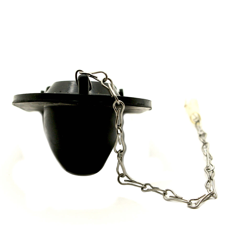 128-T Universal Toilet 2 Way Flapper Tank Ball - Black - W03