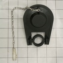 128-T Universal Toilet 2 Way Flapper Tank Ball - Black - W05