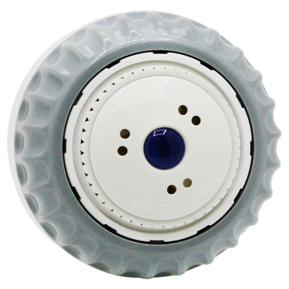 134-T Adjustable Massage Shower Spray Head - White - W04