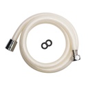 166-T 59" Vinyl Shower Hose - White - W02