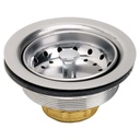 246-T 3-1/2" Kitchen Sink Strainer Assembly with Brass Locknut (Deluxe) - W02