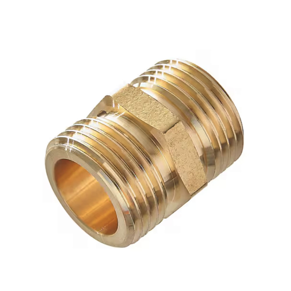 308-T 3/4" Male GHT X 3/4" Male GHT Nipple - W02