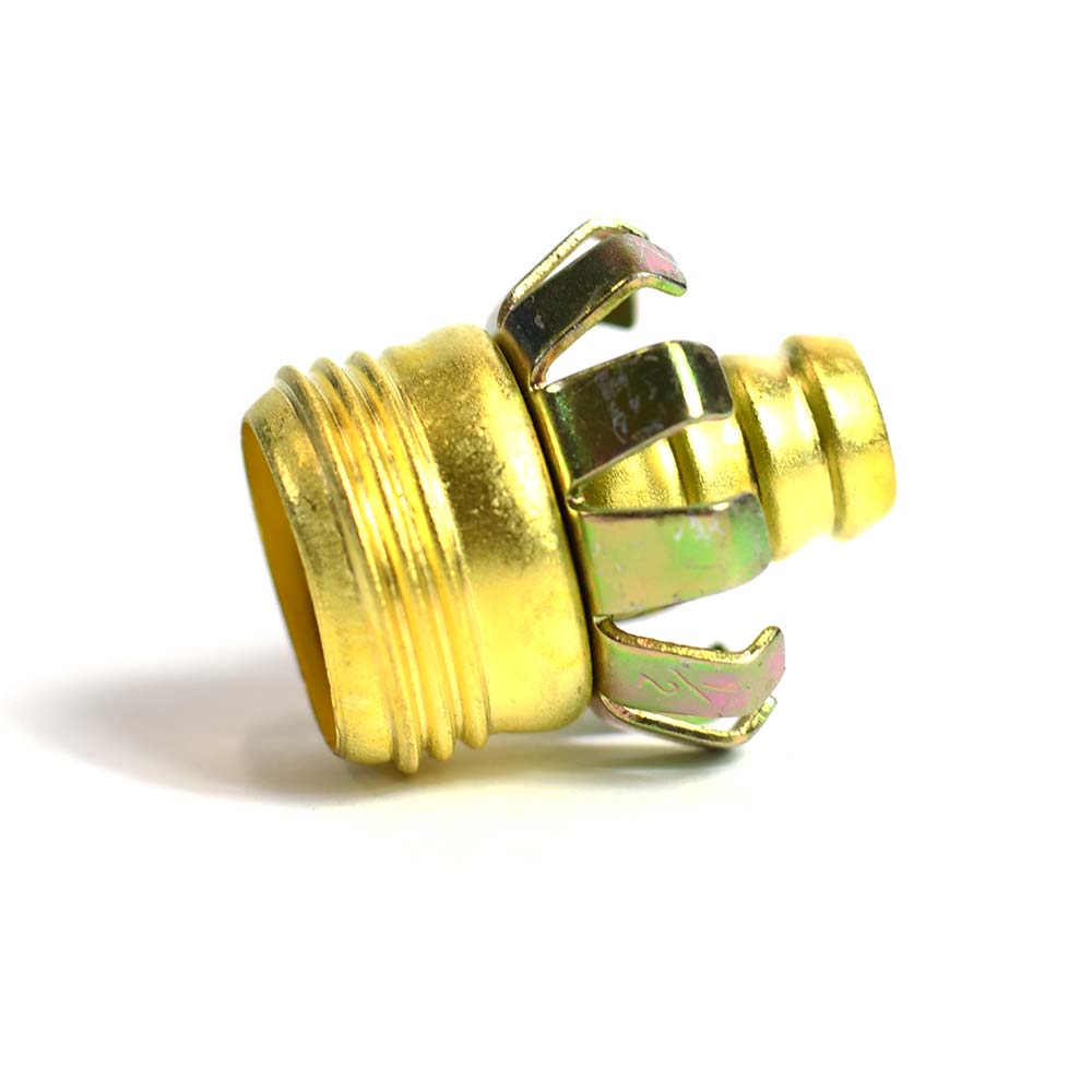 329-T 1/2" Water Hose Repair Clincher Male Coupler - W03