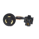 Pigtail-1 Male twist to 1 Female U (NEMA L5-20P to NEMA 5-15R)  - W04