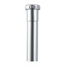 631-T 1-1/4" X 12" Chrome Plated Brass Tubular Extension Tube - 22 Gauge - W03
