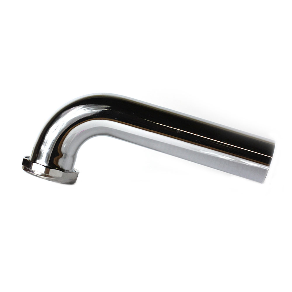 634-T 1-1/2" X 7" Chrome Plated Brass Tubular Waste Bend with Nut - 22 Gauge - W04