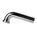 634-T 1-1/2" X 7" Chrome Plated Brass Tubular Waste Bend with Nut - 22 Gauge - W04