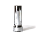 640-T 1-1/4" X 4" Chrome Plated Brass Tubular Flanged Sink Tailpiece - 22 Gauge - W02