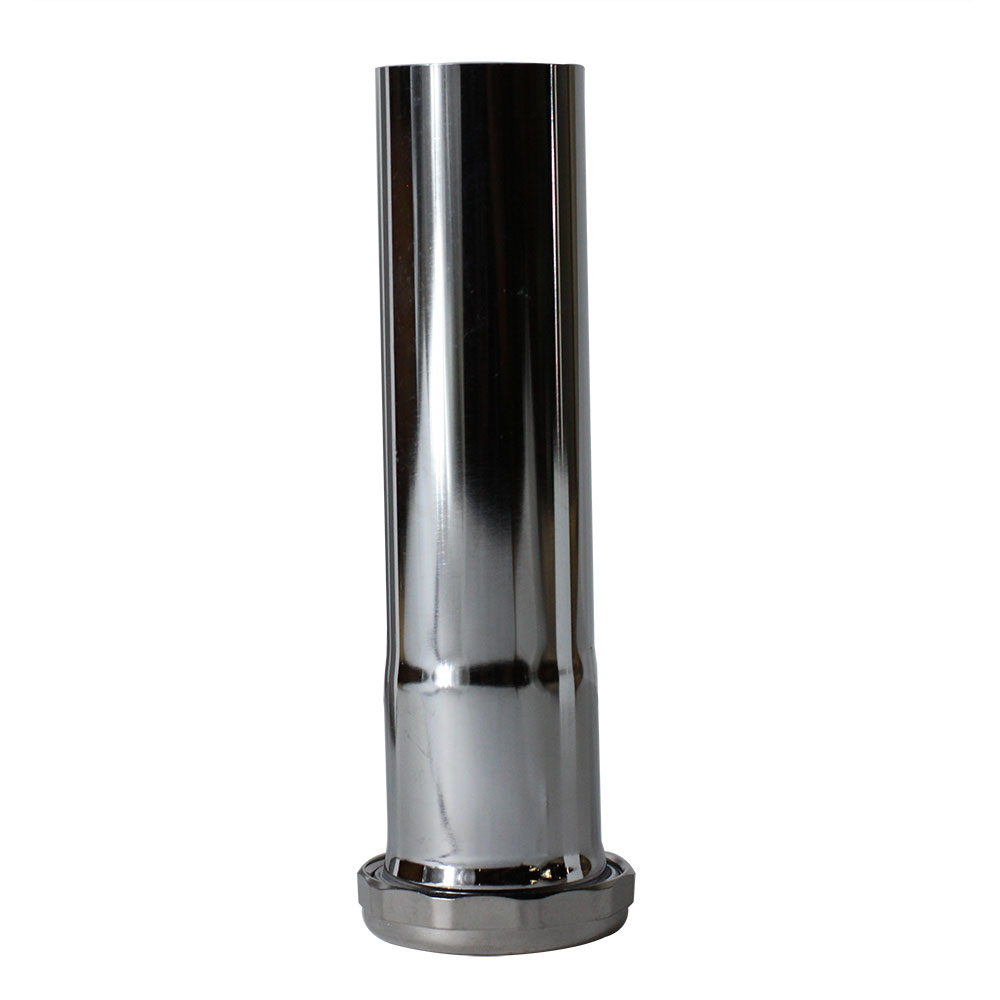 646-T 1-1/2" x 6" Chrome Plated Brass Tubular Extension Tube Slip Joint Connection - Includes Nuts and Washers - 22 Gauge (7711071) - W02