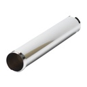 650-T 1-1/4" x 8" Chrome Plated Brass Tubular Extension Tube Threaded Both Ends - 22 Gauge  - W04