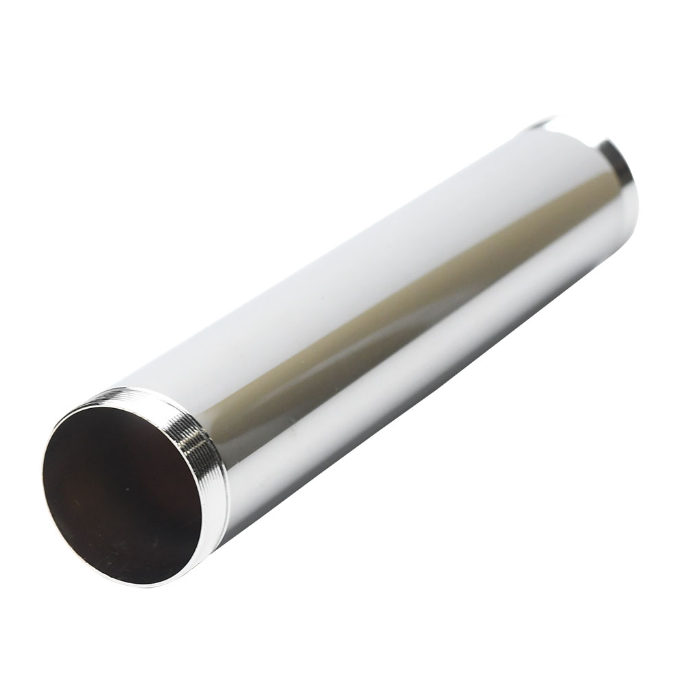 651-T 1-1/2" x 8" Chrome Plated Brass Tubular Extension Tube Threaded Both Ends - 22 Gauge  - W02
