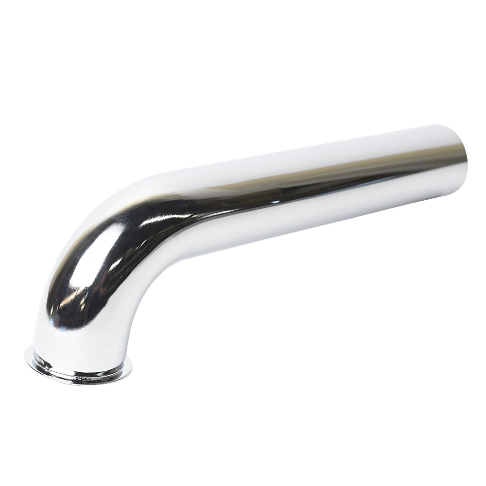 657-T 1-1/2" x 9-1/2" Chrome Plated Brass Tubular Flanged Waste Bend - 22 Gauge (7711050) - W02