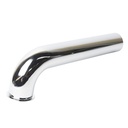 657-T 1-1/2" x 9-1/2" Chrome Plated Brass Tubular Flanged Waste Bend - 22 Gauge (7711050) - W02