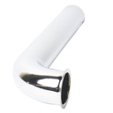 657-T 1-1/2" x 9-1/2" Chrome Plated Brass Tubular Flanged Waste Bend - 22 Gauge (7711050) - W05