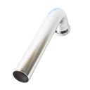 658-T 1-1/2" x 9-1/2" Chrome Plated Brass Tubular Waste Bend with Nut - 22 Gauge (7711046) - W03