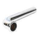 658-T 1-1/2" x 9-1/2" Chrome Plated Brass Tubular Waste Bend with Nut - 22 Gauge (7711046) - W04