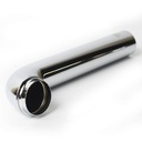 662-T 1-1/4" X 7" Chrome Plated Brass Tubular Wall Bend - 22 Gauge - W02