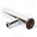 666-T Chrome Plated Brass Tubular Branch Tailpiece with Hose Thread - W02