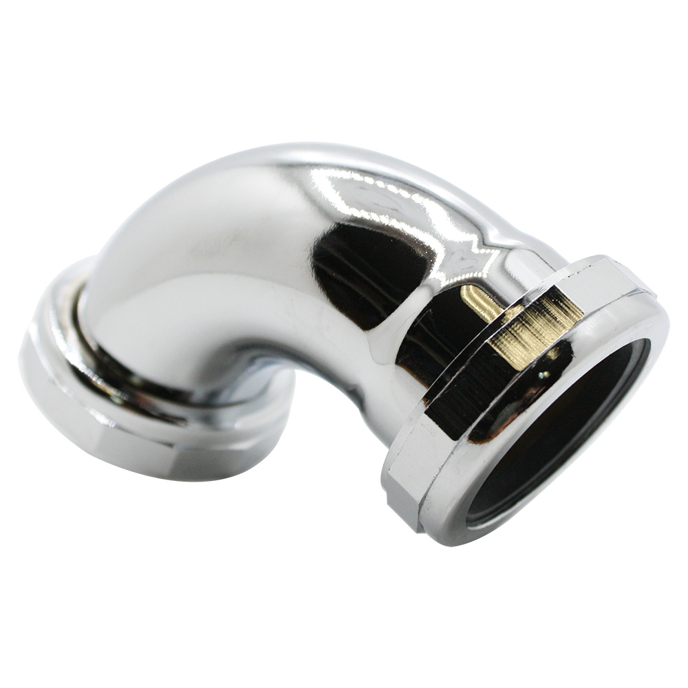 667-T 1-1/2" Chrome Plated Brass Tubular Repair Trap Elbow - W02