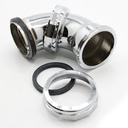 667-T 1-1/2" Chrome Plated Brass Tubular Repair Trap Elbow - W03