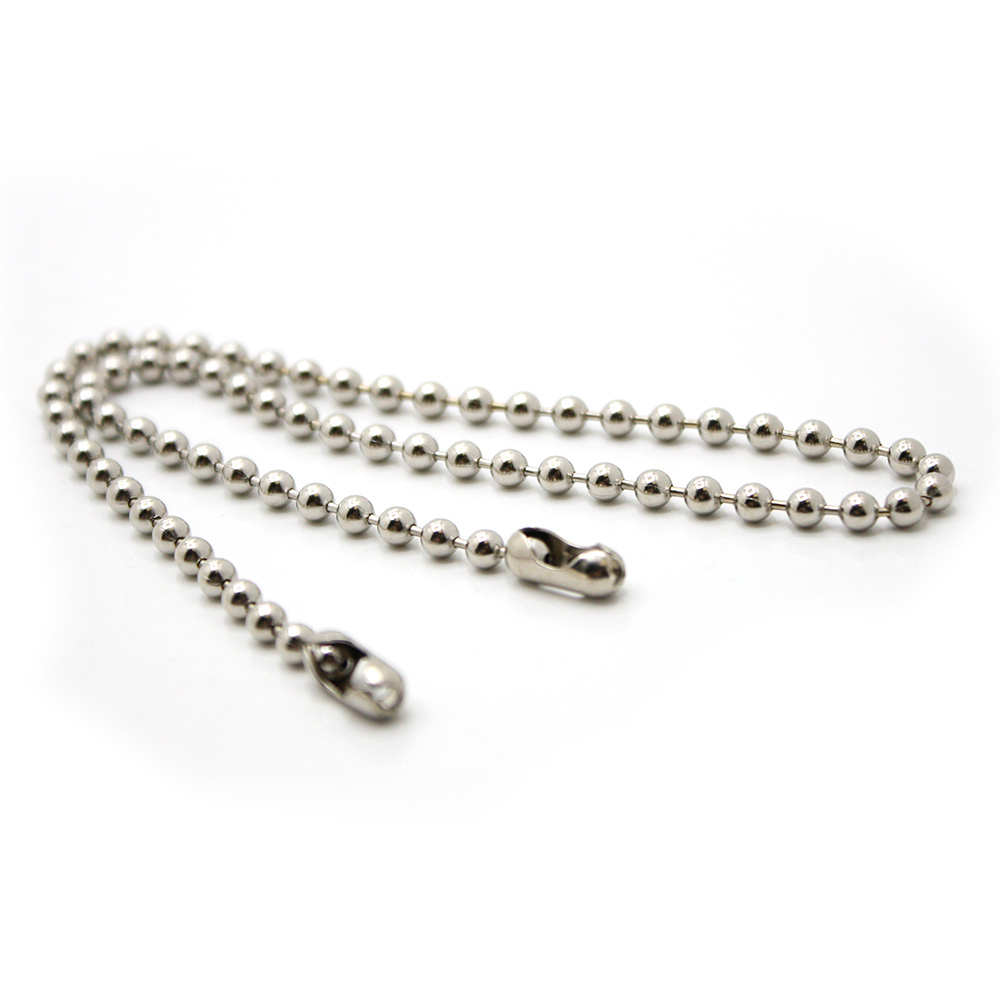 672-T 15" Beaded Chain with Coupling  - W02