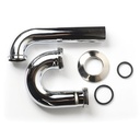 676-T 1-1/2" X 1-1/4" Chrome Plated Brass Tubular Sink P-Trap - 22 Gauge - W02