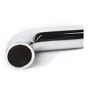 679-T 1-1/2" x 15" Chrome Plated Brass Tubular Flanged Waste Bend - 22 Gauge - W02