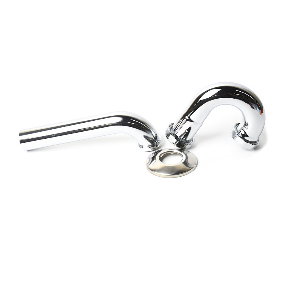 682-T 1-1/4" x 1-1/4" Chrome Plated Brass Tubular Sink P-Trap - 22 Gauge - W02